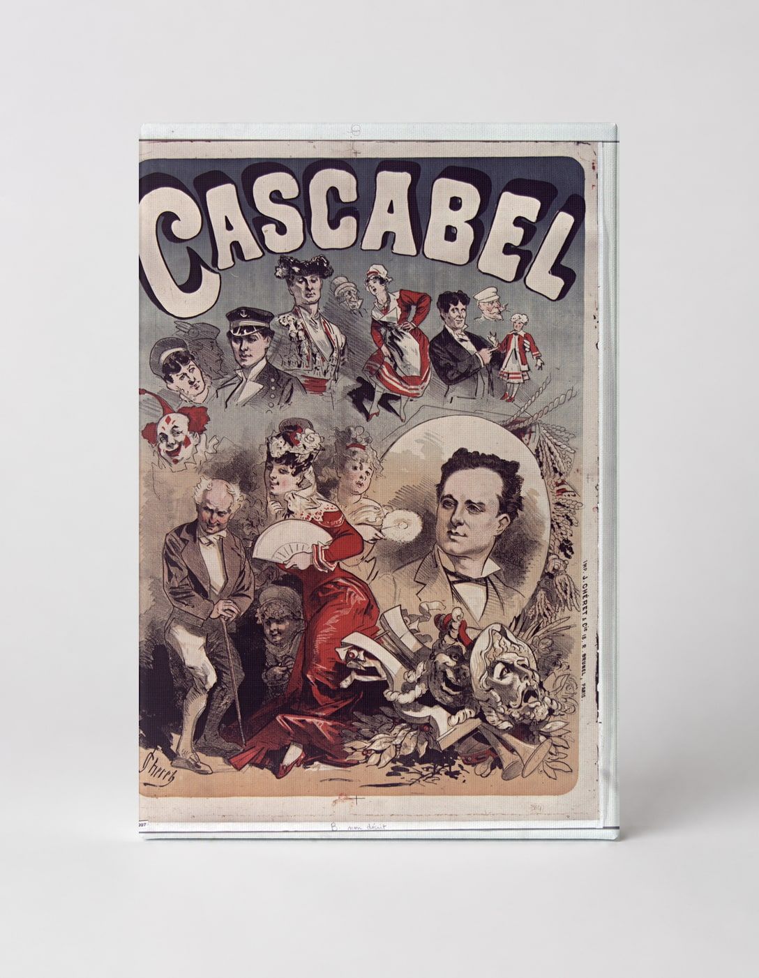 Cascabel Vintage Circus Theatre Poster 1890s - Victorian Lithograph Wall Art