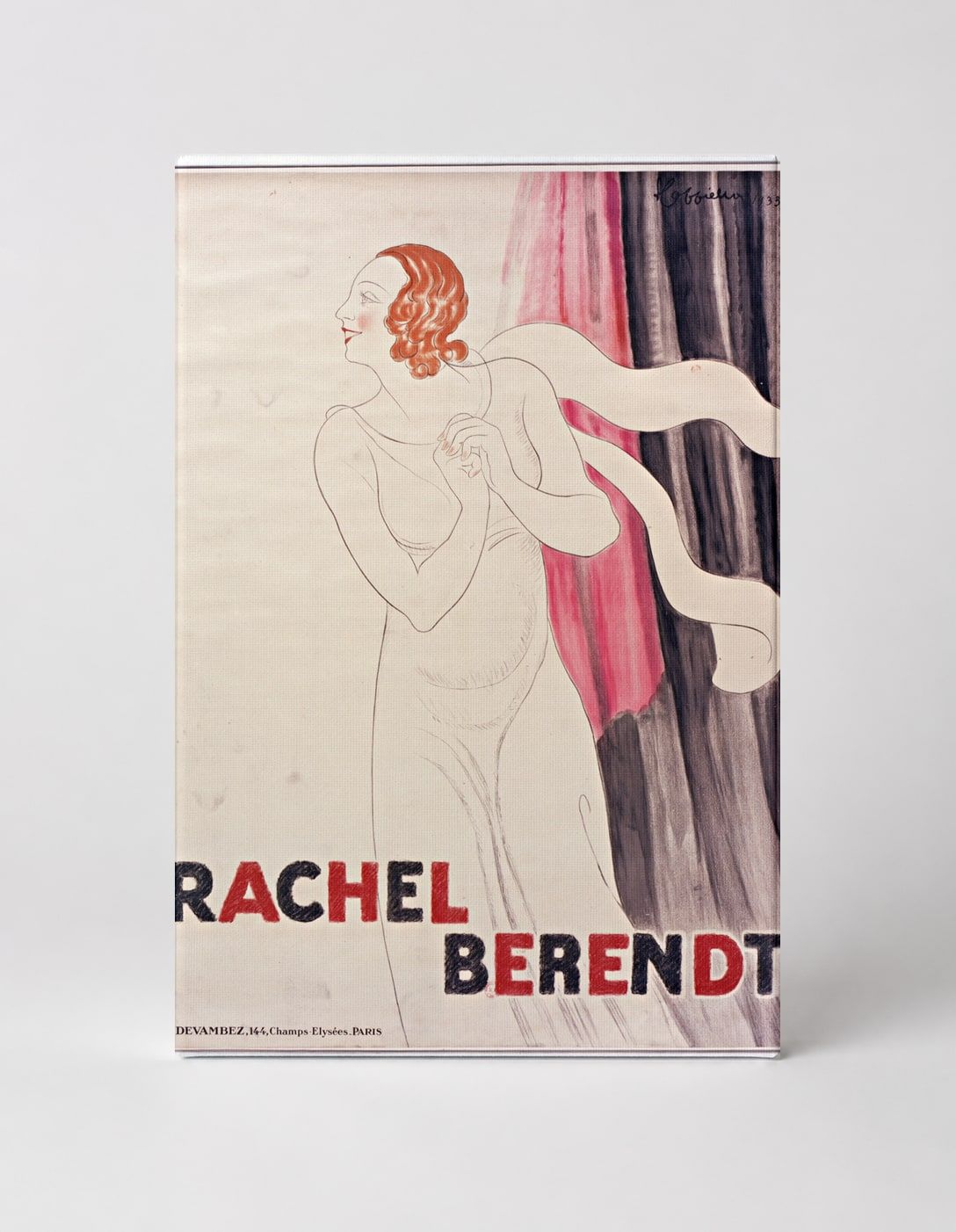 Rachel Berendt Vintage French Cabaret Poster Canvas Wall Art