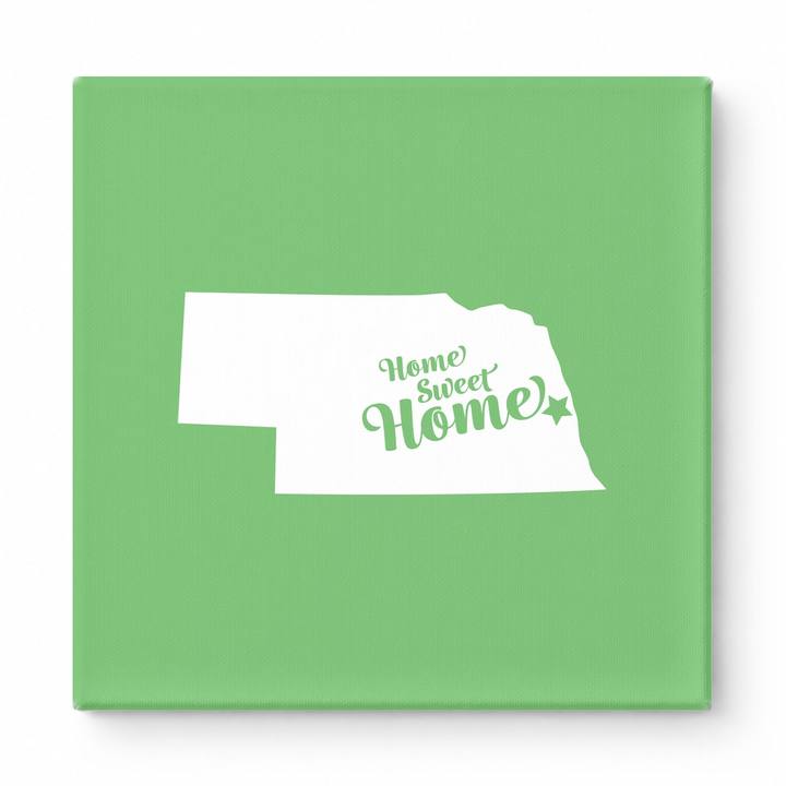 Home Sweet Lincoln — Nebraska State Silhouette