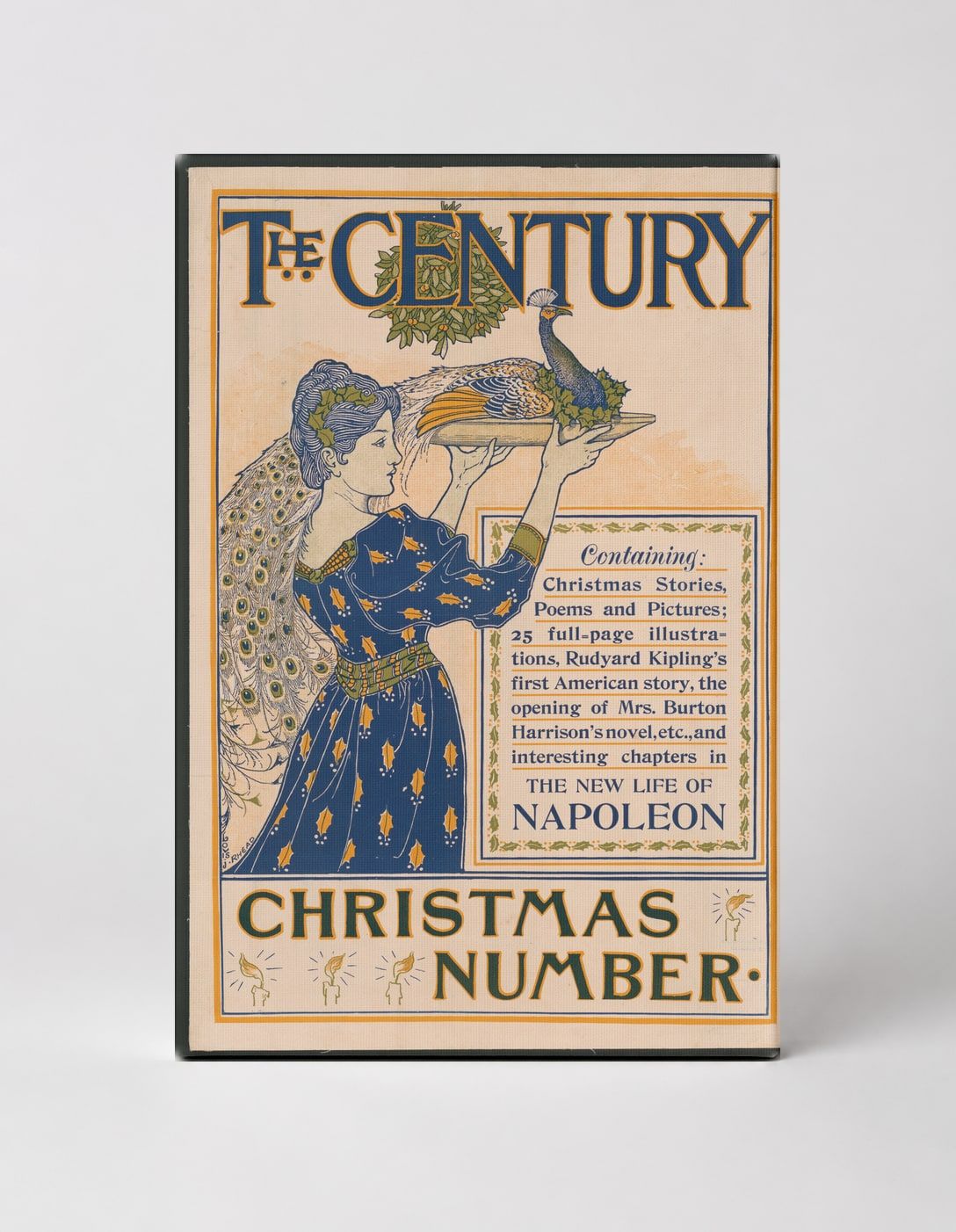 The Century Christmas Number 1890s - Victorian Magazine Vintage Poster Wall Art