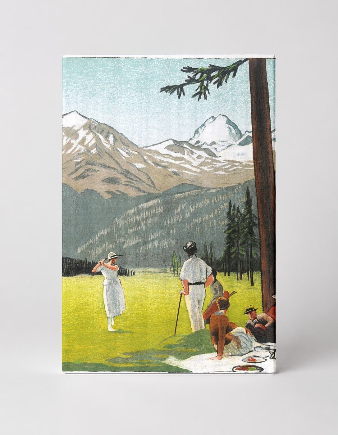 Palace Hotel St. Moritz Vintage Travel Poster Canvas Wall Art
