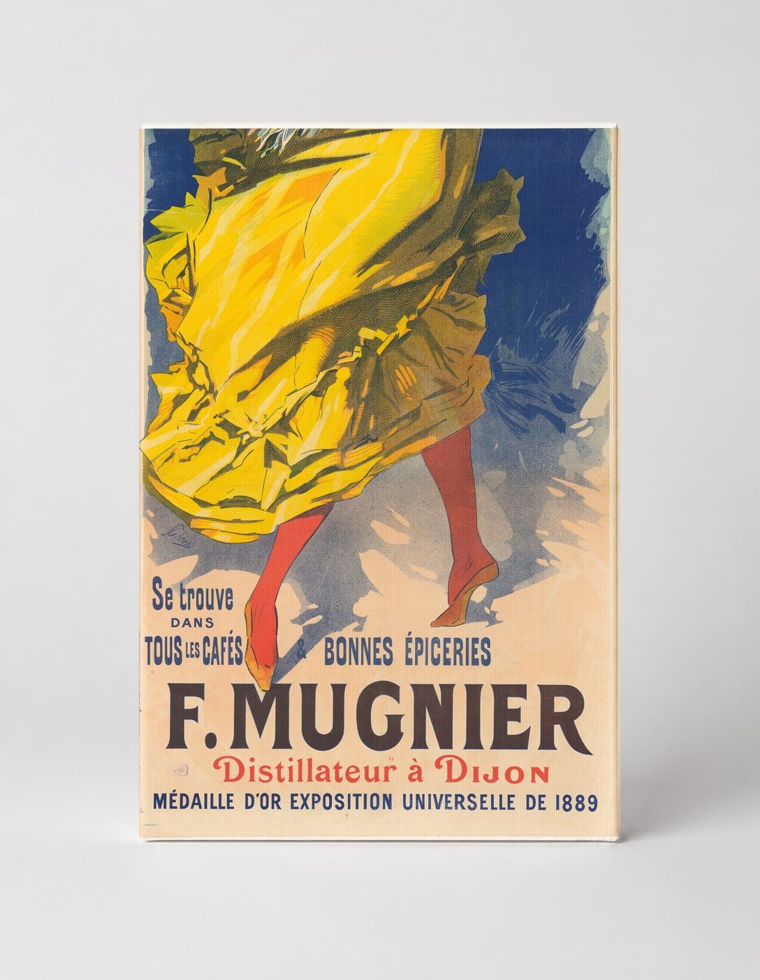F. Mugnier Distillateur à Dijon 1889 - Belle Époque Vintage Poster Wall Art