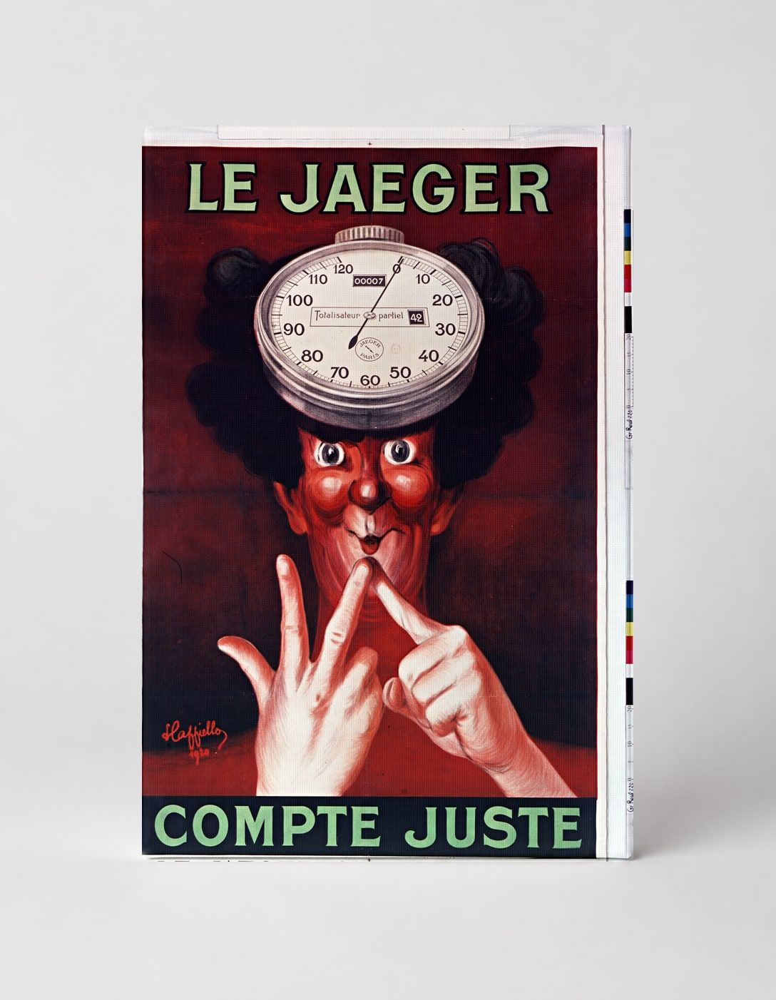 Le Jaeger Compte Juste 1900s - Vintage French Advertising Poster Wall Art