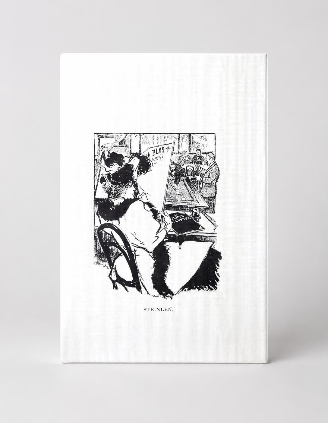 Steinlen Café Scene 1890s - Belle Époque Vintage Lithograph Wall Art