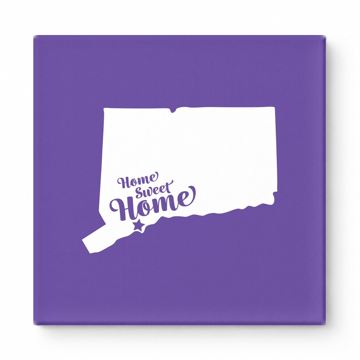 Home Sweet Waterbury — Connecticut State Silhouette