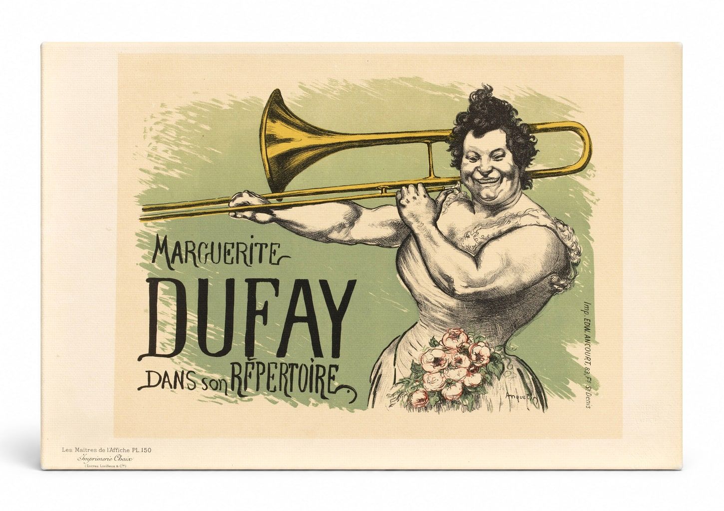 Marguerite Dufay Dans Son Répertoire 1890s - Belle Époque Vintage Poster Wall Art