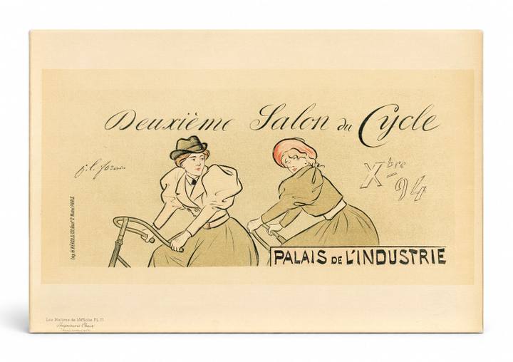 Deuxième Salon du Cycle 1894 - Belle Époque Vintage Poster Wall Art