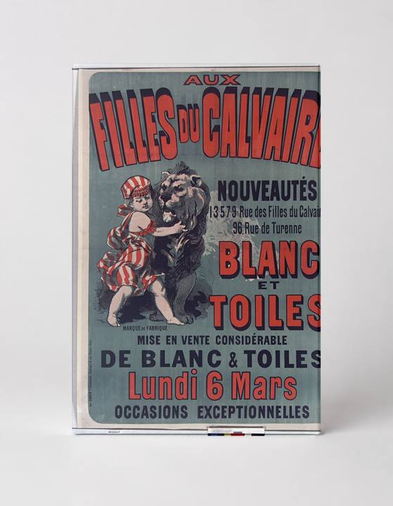Aux Filles du Calvaire 1890s French Retail Vintage Poster Wall Art