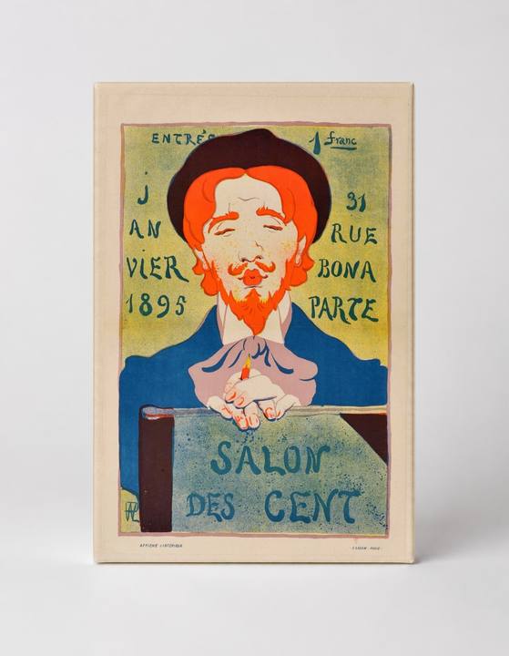 Salon des Cent 1895 - Belle Époque Vintage Poster Canvas Wall Art