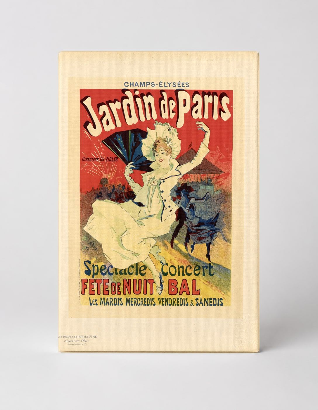 Jardin de Paris Champs-Élysées 1890s - Belle Époque Vintage Poster Wall Art