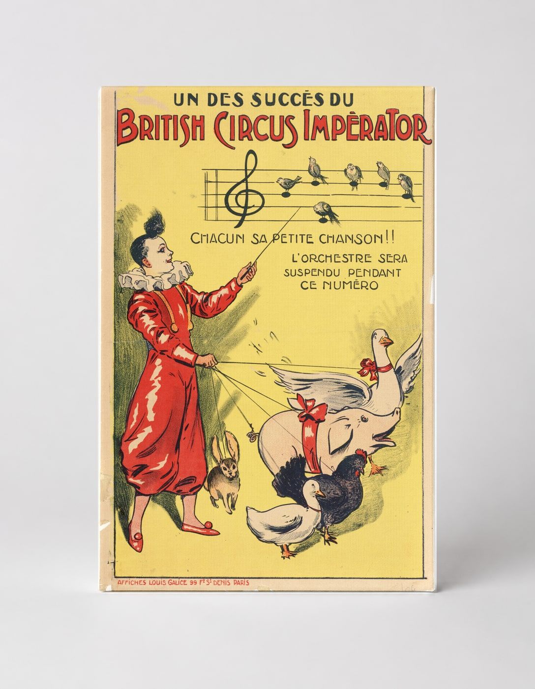 British Circus Imperator 1900s - Vintage French Circus Poster Wall Art