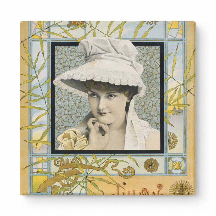 Lillian Russell Vintage Portrait Poster - Art Nouveau Canvas Wall Art