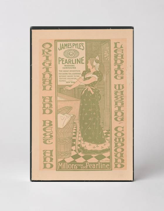James Pyle's Pearline Washing Compound 1890s - Victorian Advertising Vintage Poster Wall Art