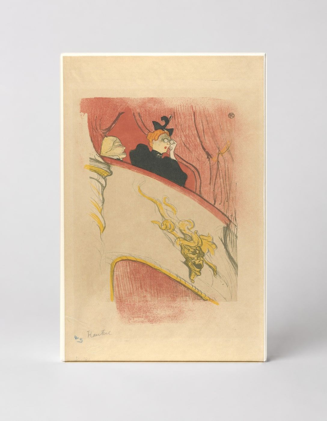 La Loge Theatre Box 1896 - Belle Epoque Vintage Poster Canvas Wall Art