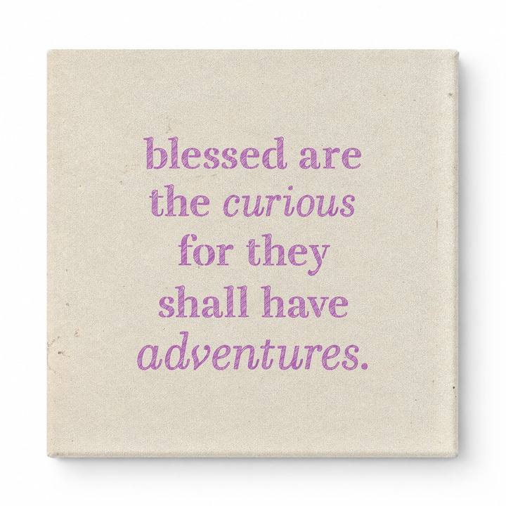Blessed Are the Curious for They Shall Have Adventures — Geometric Low-Poly