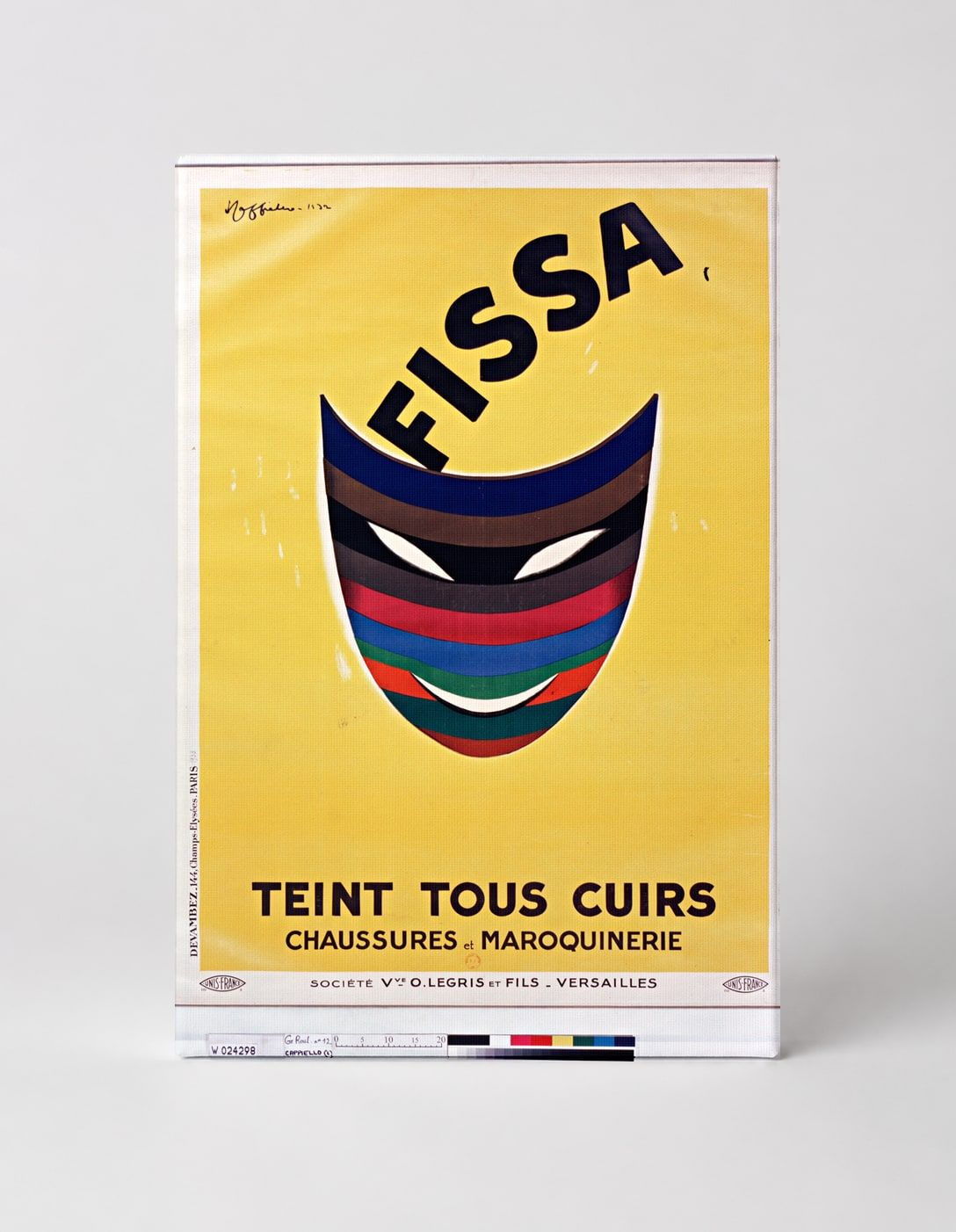 Fissa Teint Tous Cuirs 1934 - Art Deco Vintage Poster Wall Art