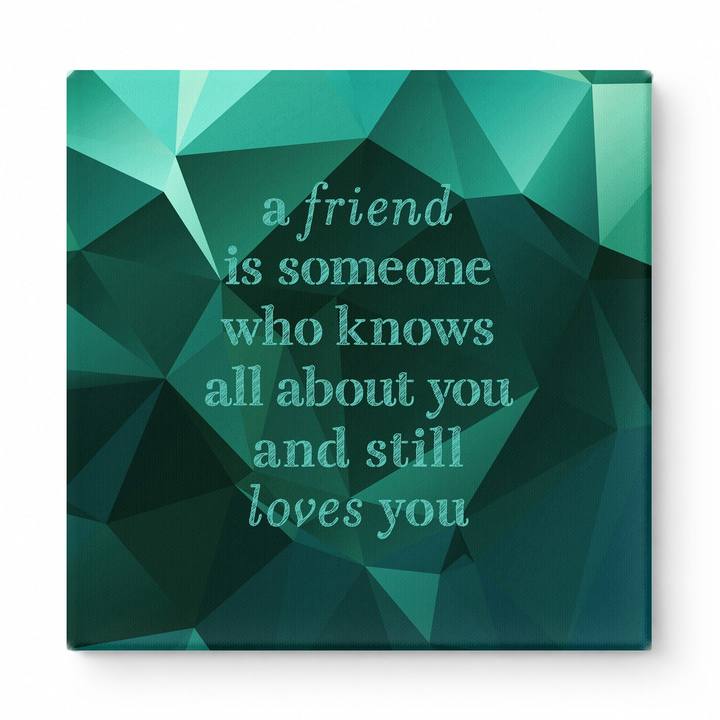 A Friend Is Someone Who Knows All About You and Still Loves You — Geometric Low-Poly
