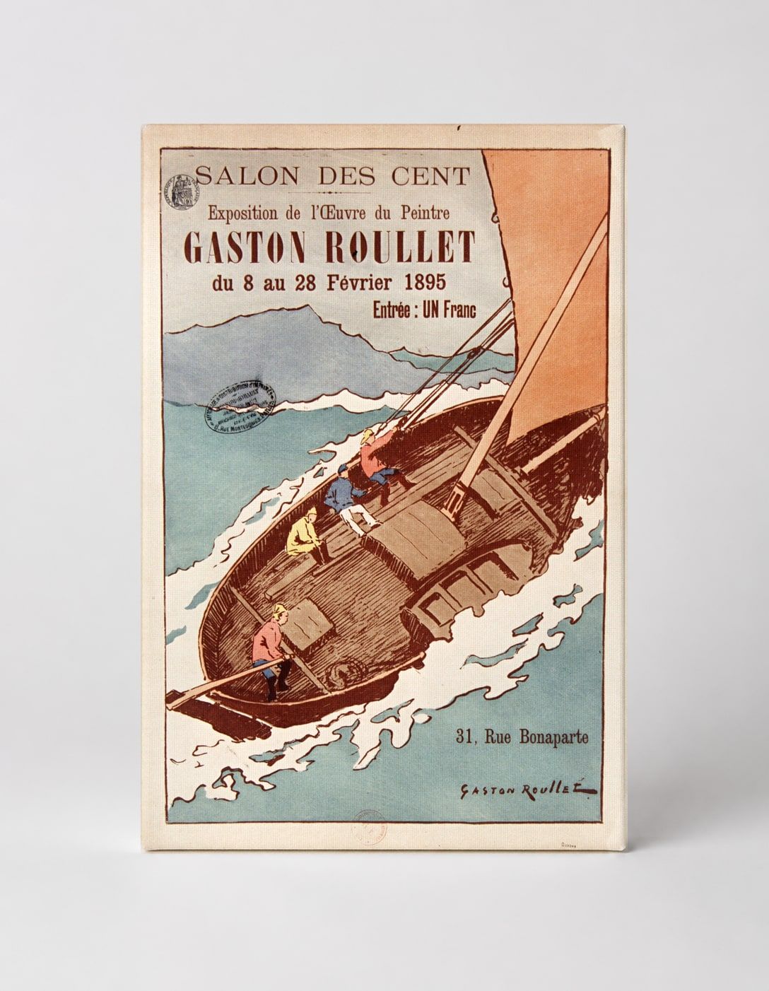 Salon des Cent Gaston Roullet 1895 - French Belle Époque Vintage Poster Wall Art
