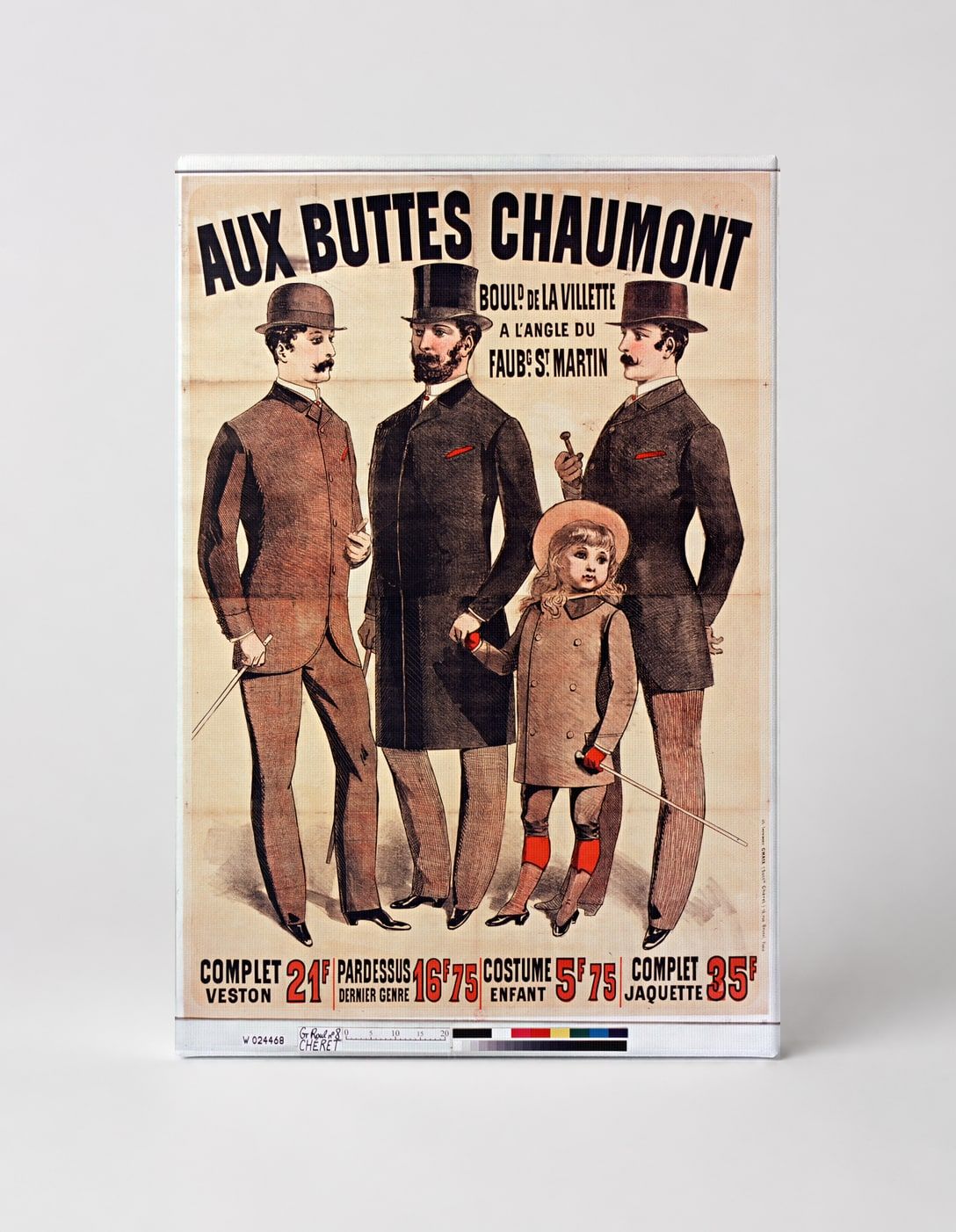 Aux Buttes Chaumont 1880s French Fashion Vintage Poster Wall Art