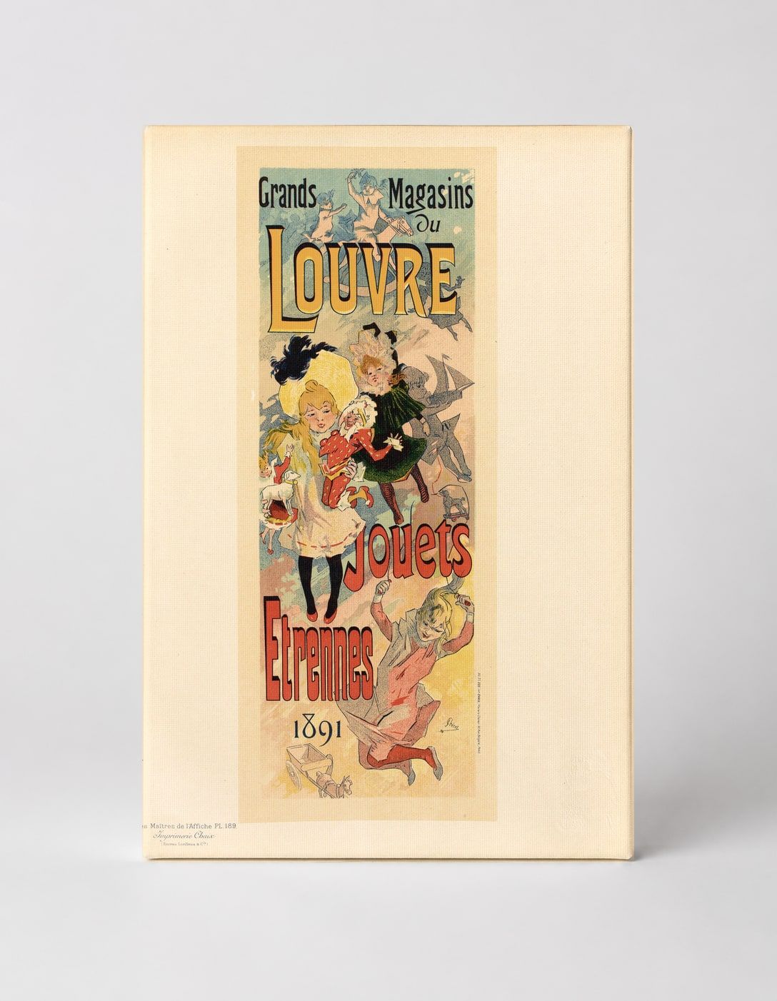 Grands Magasins du Louvre Jouets Etrennes 1891 - Belle Époque Vintage Poster Wall Art