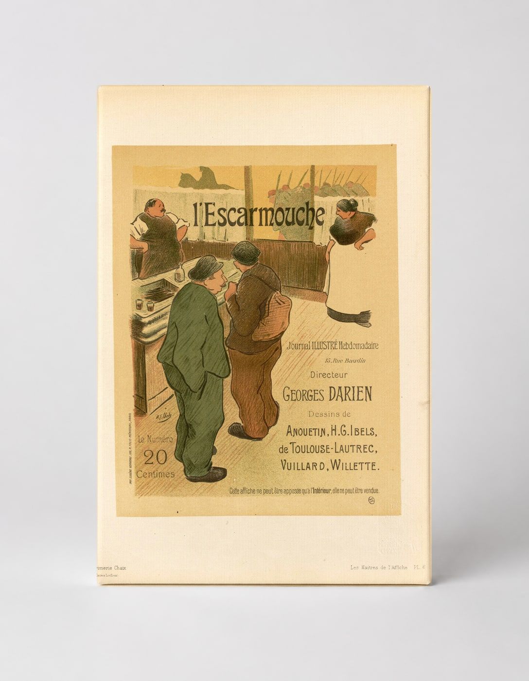 L'Escarmouche 1893 - Belle Epoque French Journal Vintage Poster Wall Art