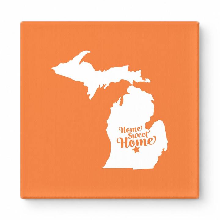 Home Sweet Home — Michigan State Silhouette
