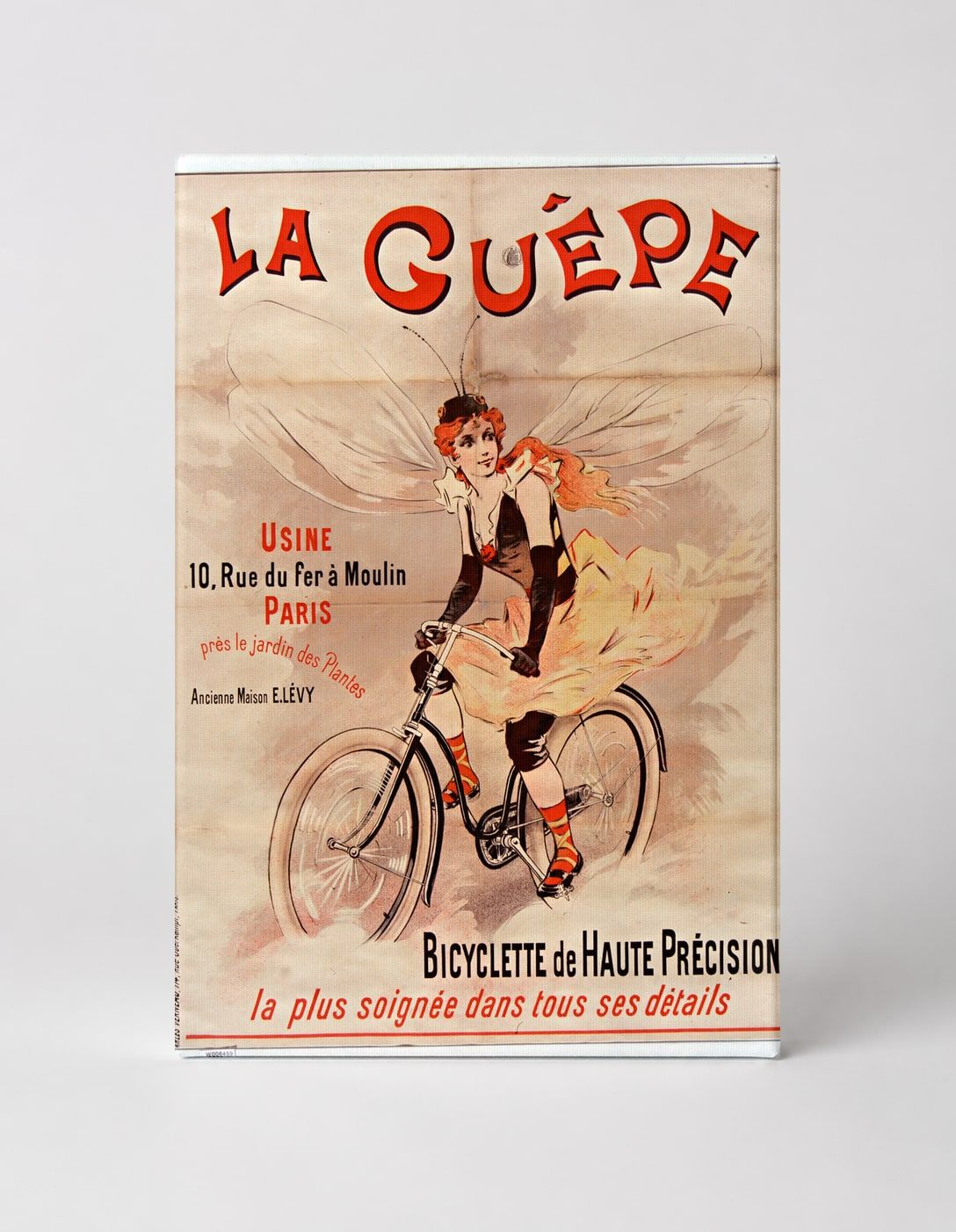 La Guêpe 1890s Bicycle Advertisement - Belle Époque Vintage Poster Wall Art
