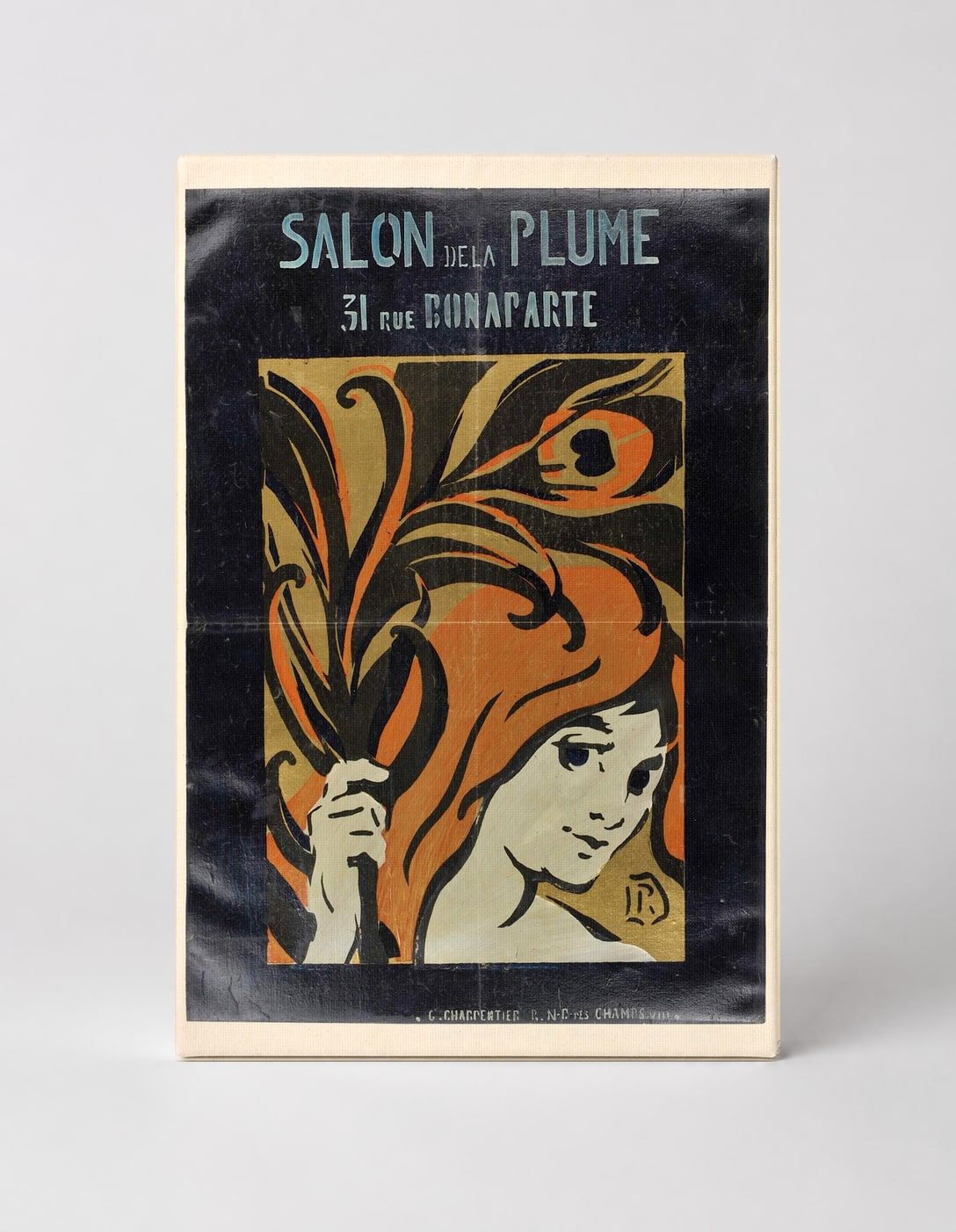 Salon de la Plume 1895 - Art Nouveau Vintage Poster Wall Art