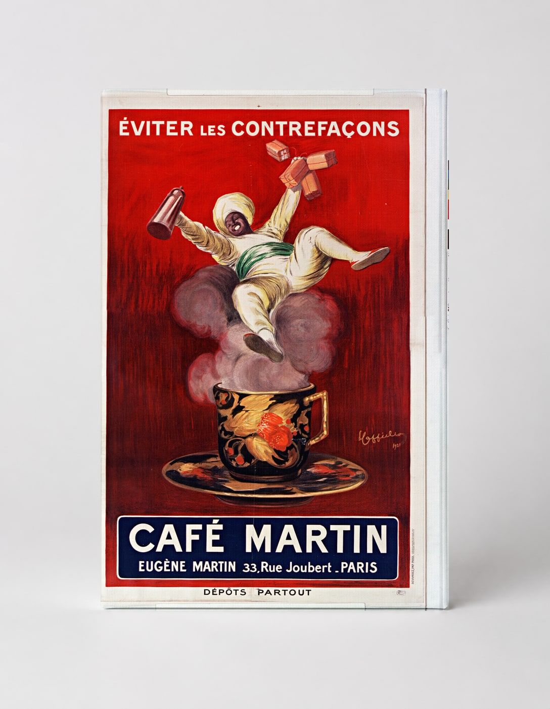 Café Martin Paris 1921 - Vintage French Coffee Advertising Poster Wall Art