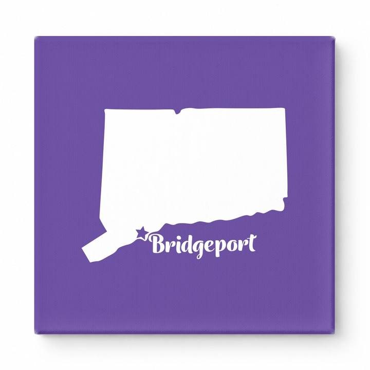 Home Sweet Bridgeport — Connecticut State Silhouette