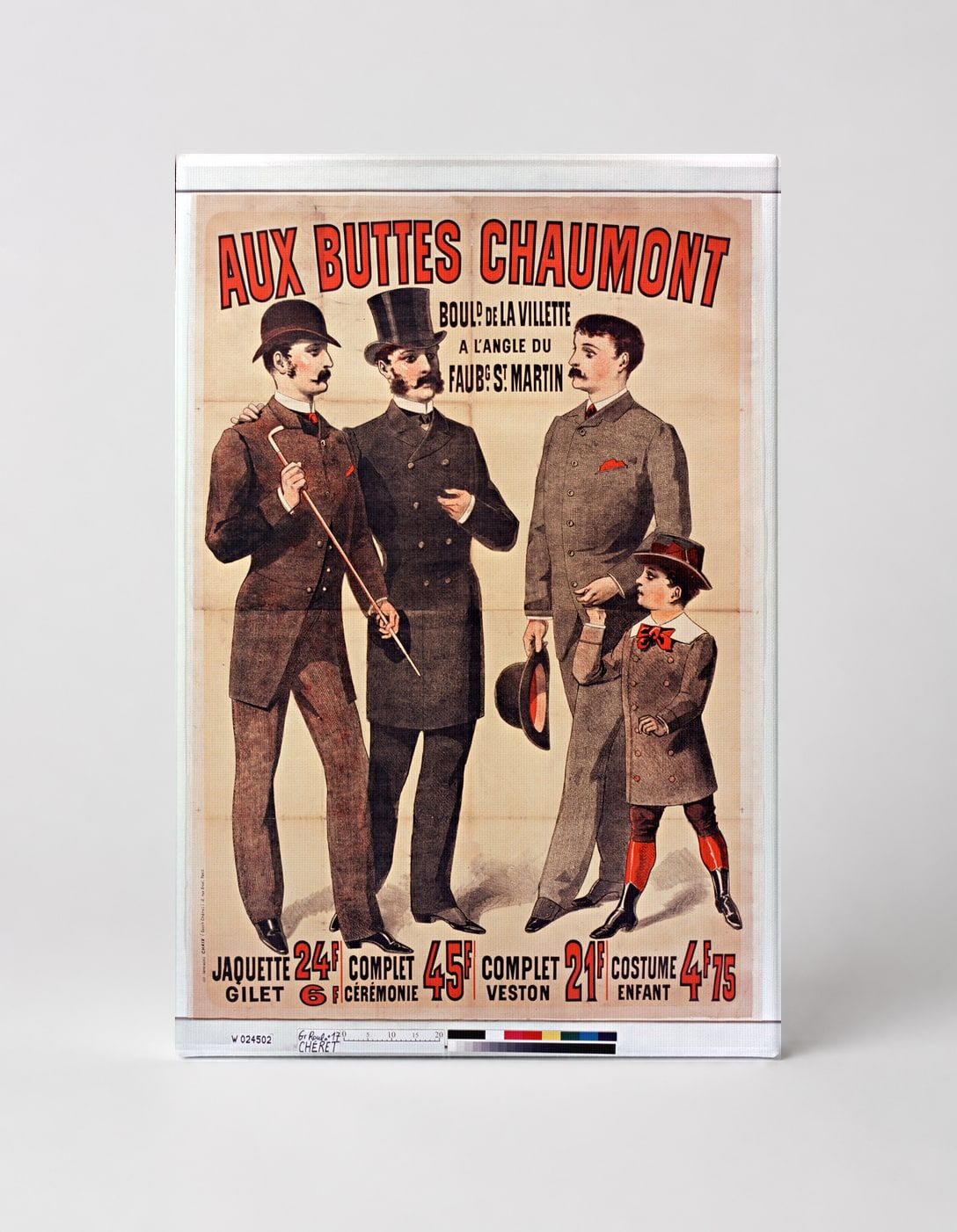 Aux Buttes Chaumont 1880s French Fashion Vintage Poster Wall Art