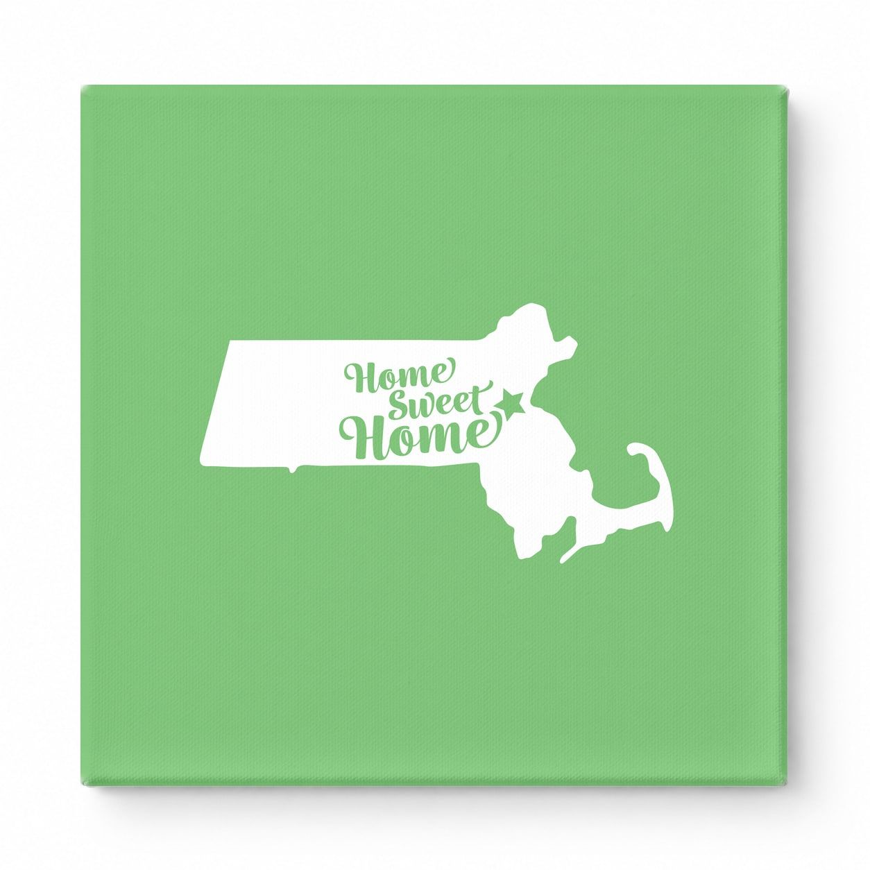 Home Sweet Home — Massachusetts State Silhouette