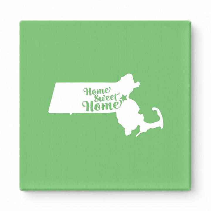 Home Sweet Home — Massachusetts State Silhouette