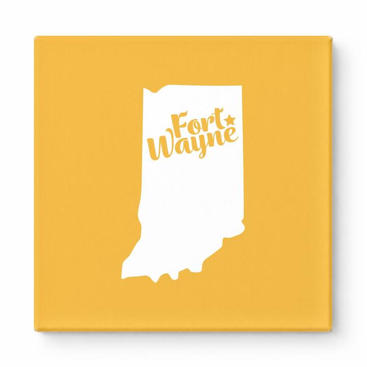 Home Sweet Fort Wayne — Indiana State Silhouette