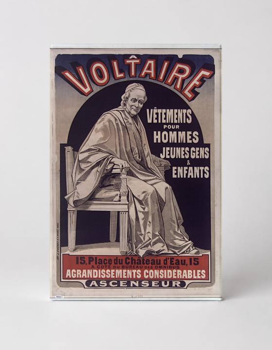 Voltaire Vêtements 1890s French Clothing Store Vintage Poster Wall Art