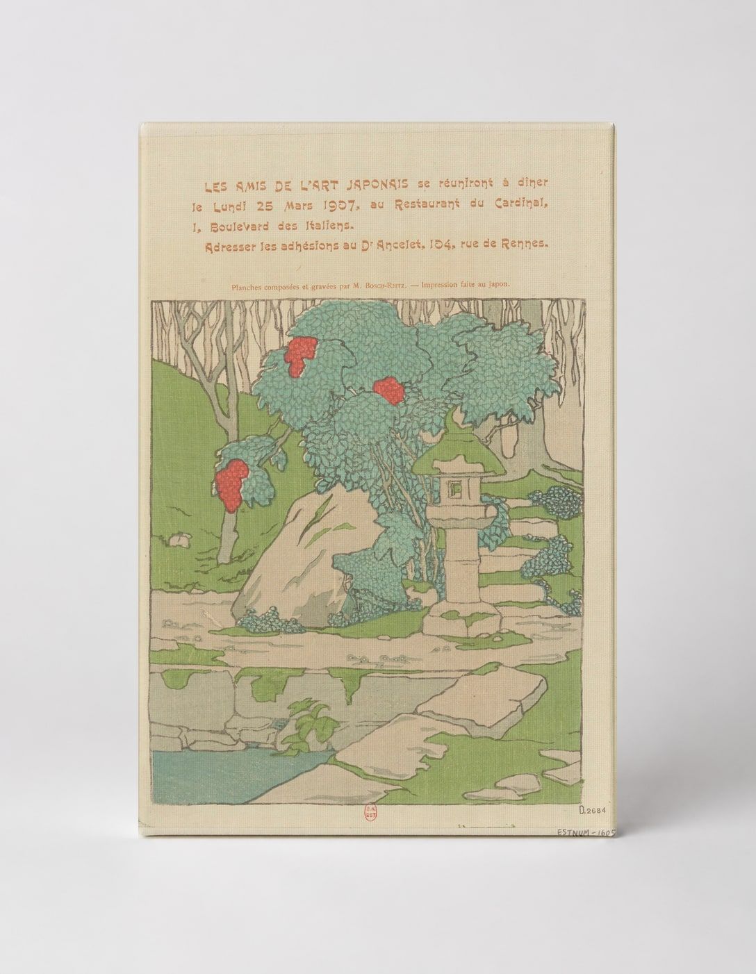 Les Amis de l'Art Japonais 1907 - Japanese Garden Vintage Poster Wall Art