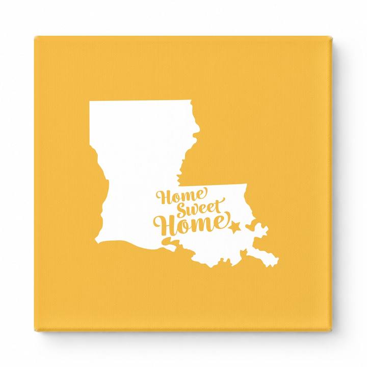 Home Sweet New Orleans — Louisiana State Silhouette