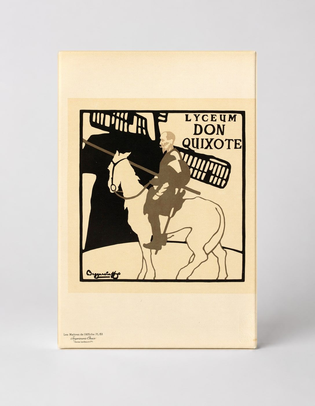 Lyceum Don Quixote 1895 - Vintage Theatre Poster Canvas Wall Art