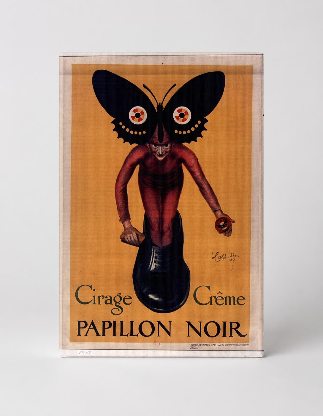 Papillon Noir Shoe Polish 1911 - Vintage French Advertising Poster Wall Art
