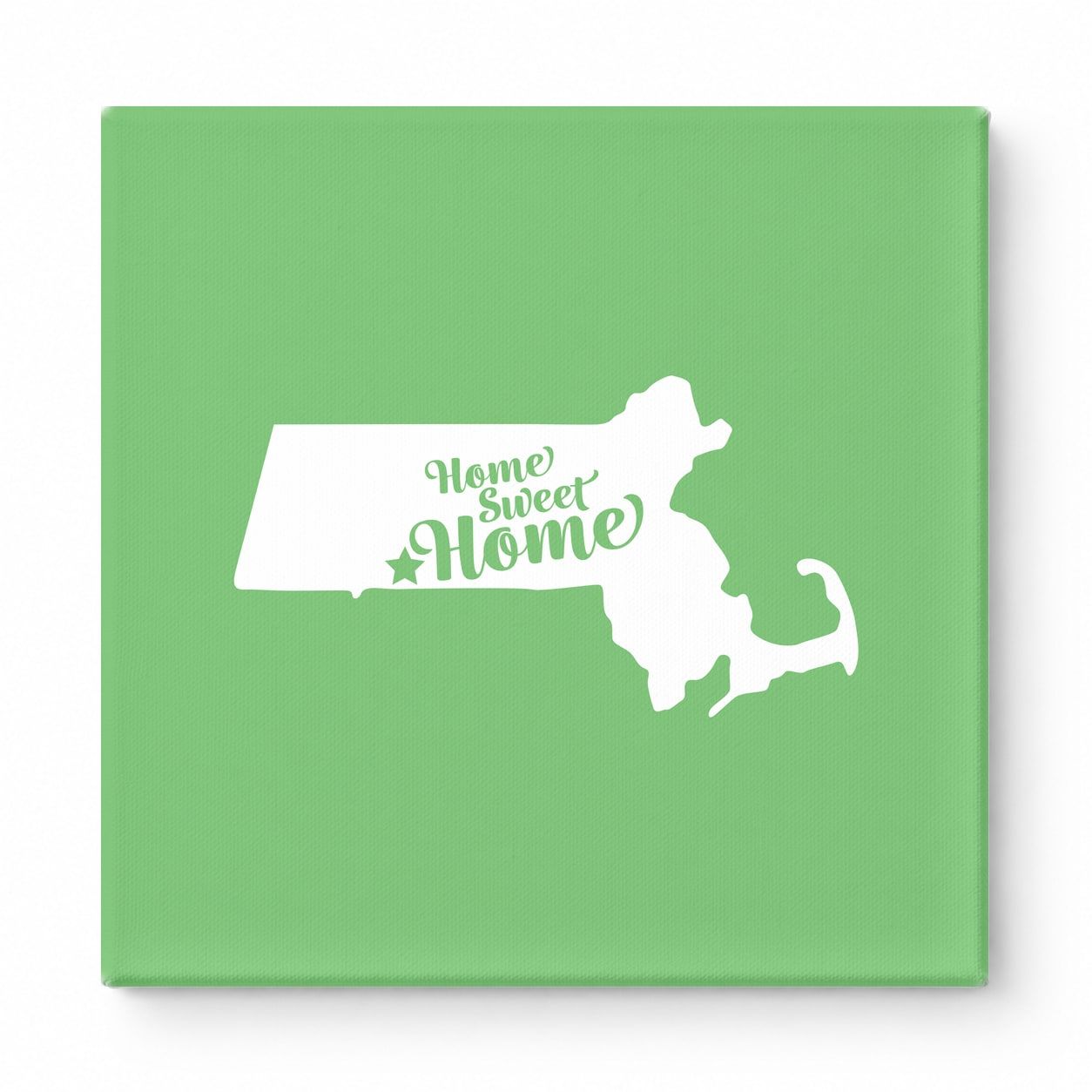 home sweet home — Massachusetts State Silhouette