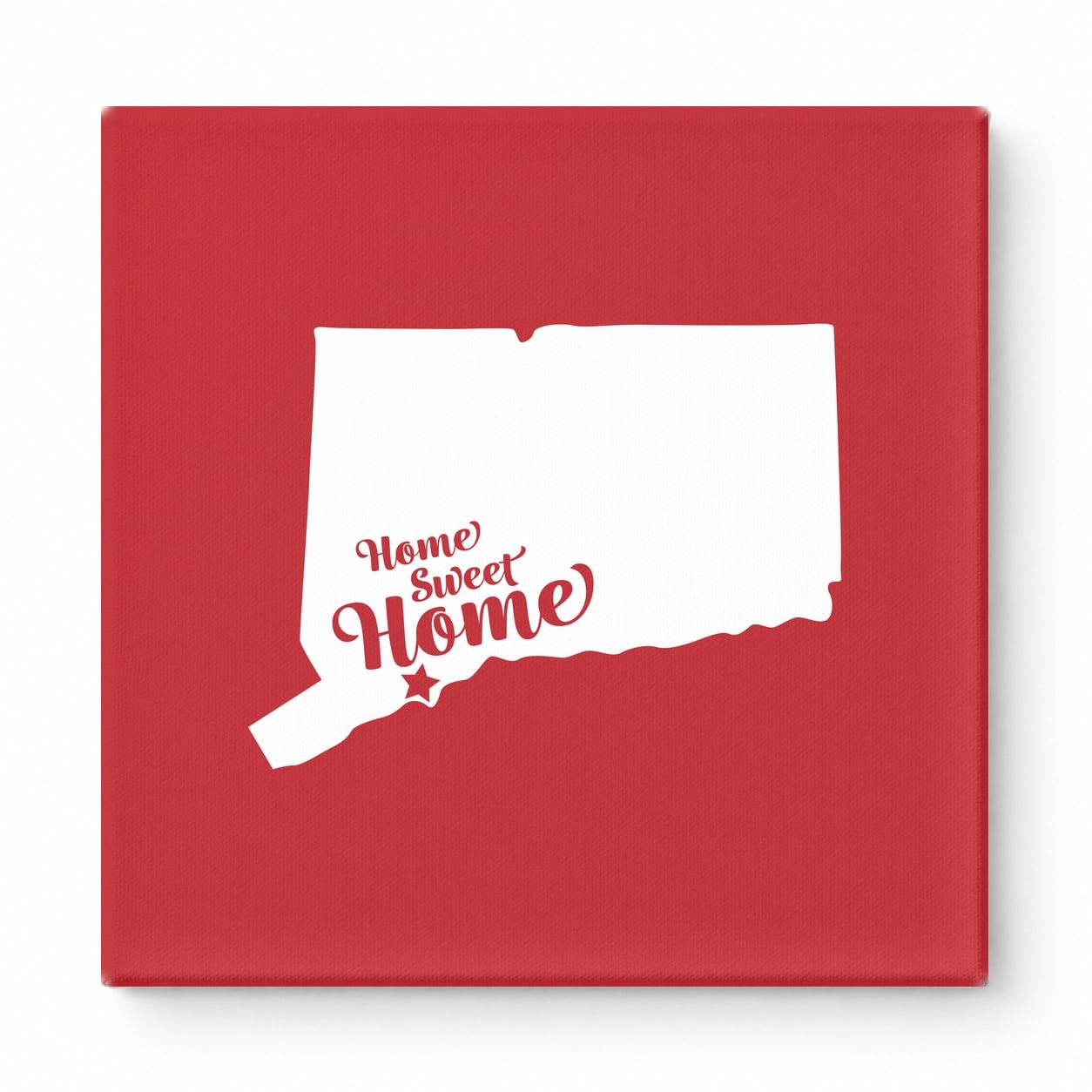 Home Sweet Waterbury — Connecticut State Silhouette