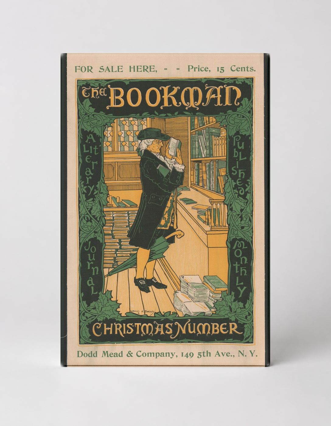The Bookman Christmas Number 1890s - Victorian Literary Magazine Vintage Poster Wall Art