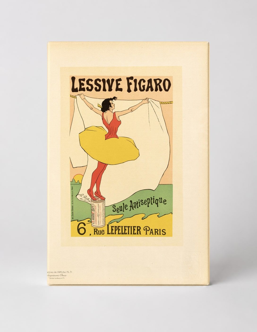 Lessive Figaro 1890s Antiseptic Soap - Belle Époque Vintage Poster Wall Art
