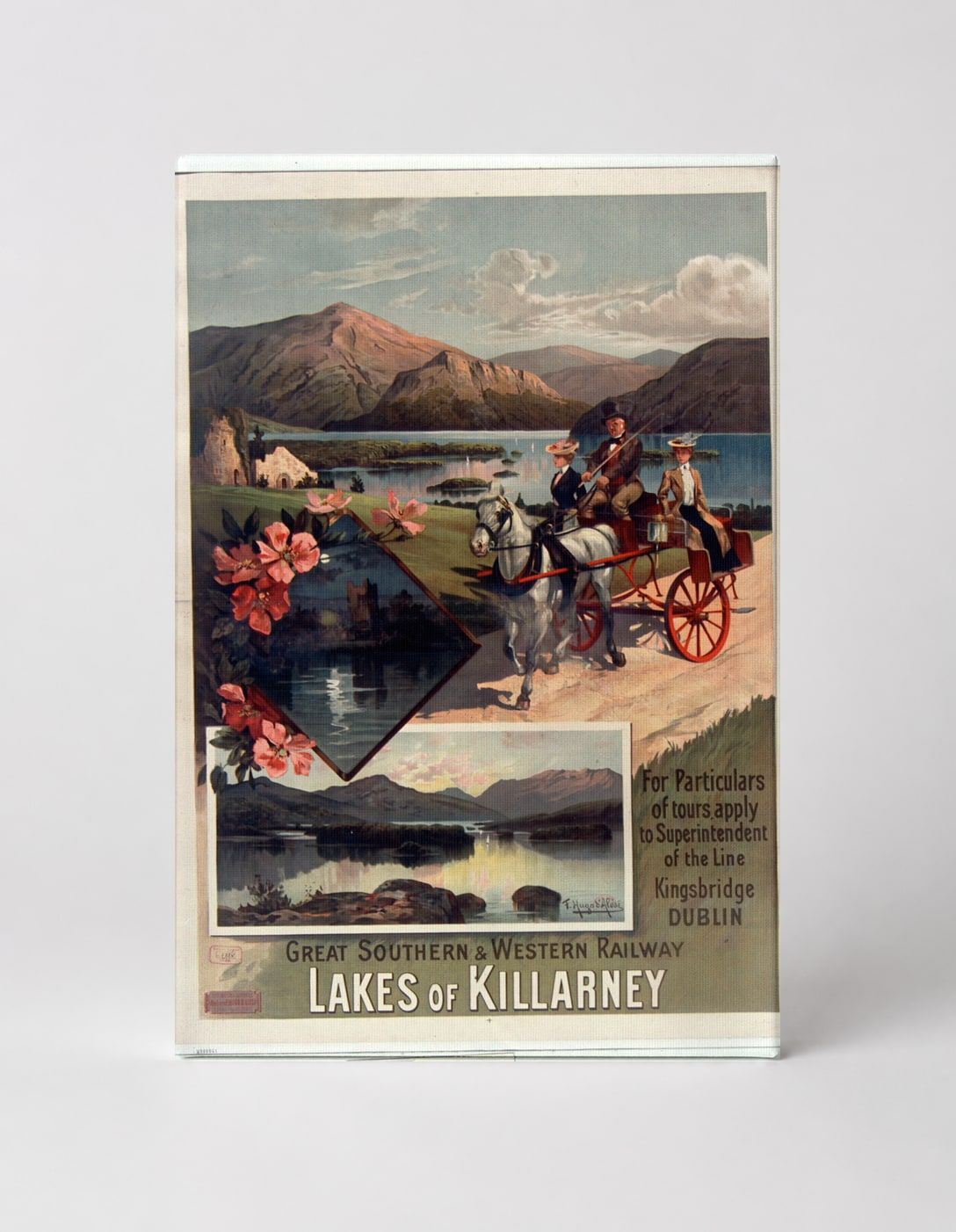 Lakes of Killarney Great Southern Railway 1890s - Vintage Travel Poster Wall Art