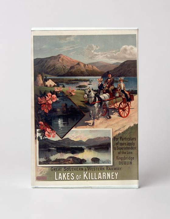 Lakes of Killarney Great Southern Railway 1890s - Vintage Travel Poster Wall Art