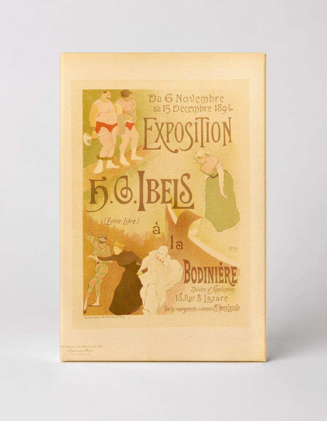 Exposition H.G. Ibels 1894 - Belle Époque Vintage Poster Wall Art