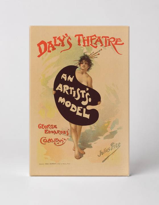 Daly's Theatre An Artist's Model 1895 - Victorian Stage Vintage Poster Wall Art
