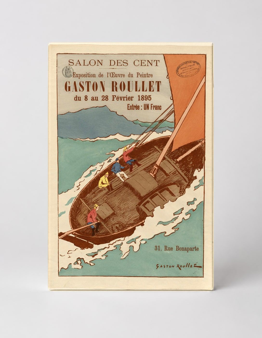 Gaston Roullet Salon des Cent 1895 - Vintage French Exhibition Poster Wall Art