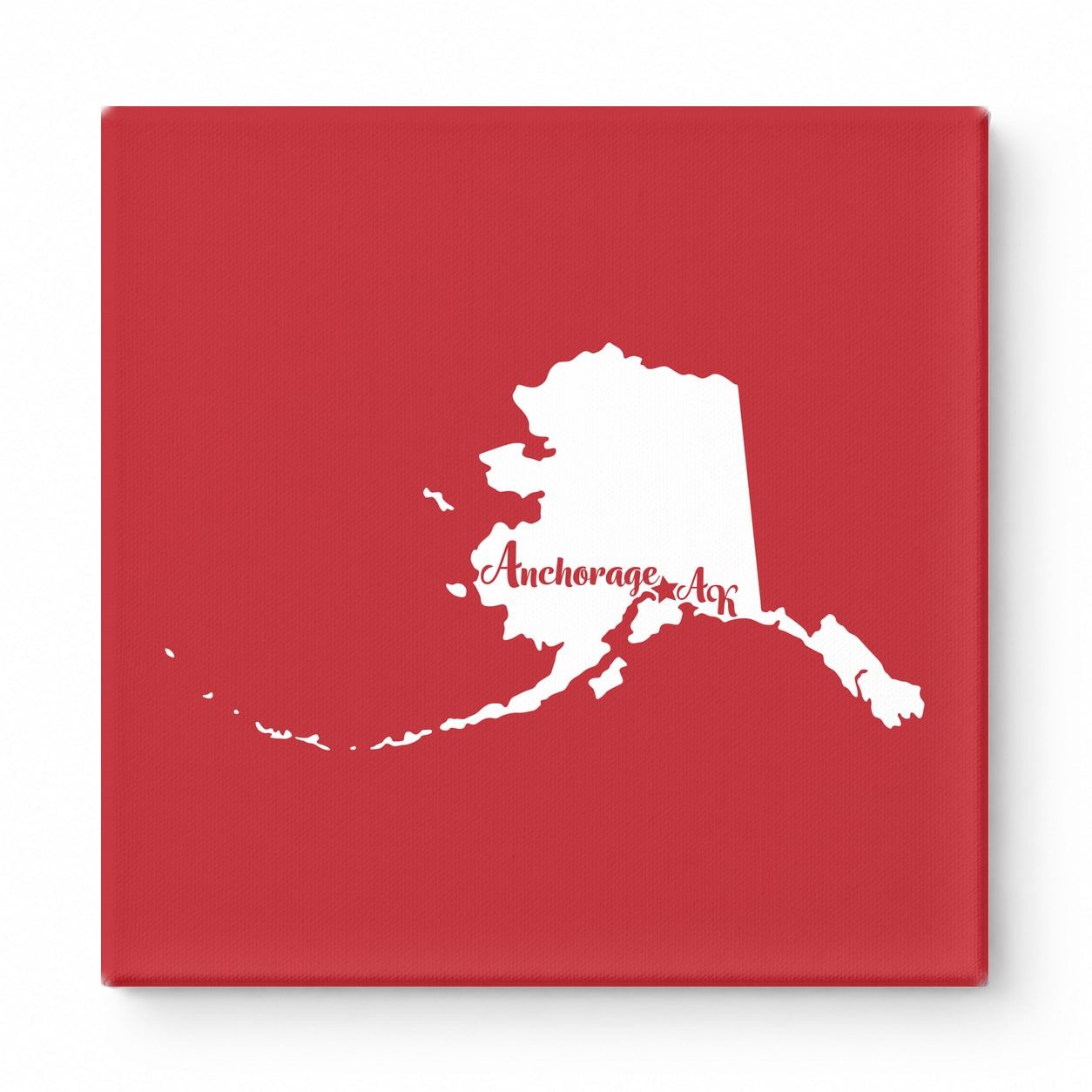 Home Sweet Anchorage — Alaska State Silhouette