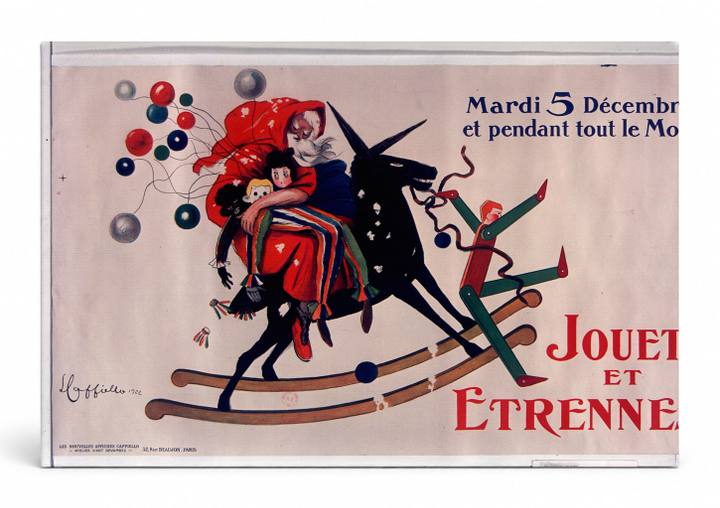 Jouets et Etrennes 1922 - French Christmas Toy Sale Vintage Poster Wall Art